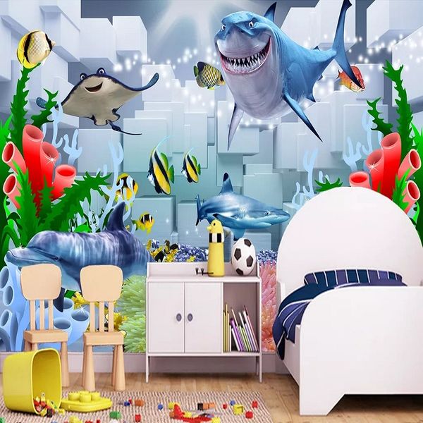 new custom large mural 3d wallpaper cartoon underwater world shark children's bedroom mural tv back wall decor deep 5d embossed
new custom large mural 3d wallpaper cartoon underwater world shark children's bedroom mural tv back wall decor deep 5d embossed