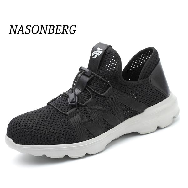 nasonberg work safety shoes with steel toe cap women men boots indestructible air lightweight resistant male shoes, Black
nasonberg work safety shoes with steel toe cap women men boots indestructible air lightweight resistant male shoes, Black