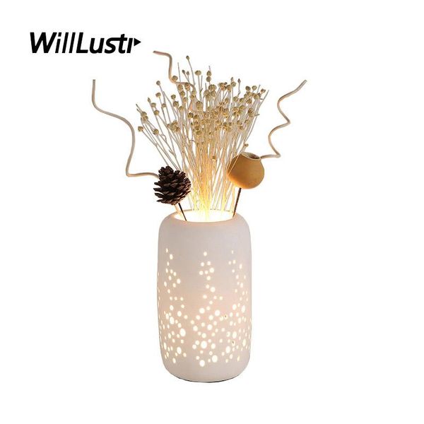 creative ceramic vase table lamp flower arrangement desk light l cafe study living room bedside modern porcelain lighting
creative ceramic vase table lamp flower arrangement desk light l cafe study living room bedside modern porcelain lighting