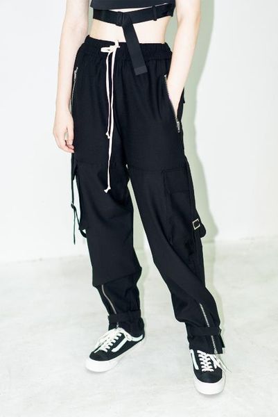 27-46 2019 women men's clothing fashion dj hair stylist hip hop punk large pocket zipper cuff bandage pants plus size costumes, Black
27-46 2019 women men's clothing fashion dj hair stylist hip hop punk large pocket zipper cuff bandage pants plus size costumes, Black