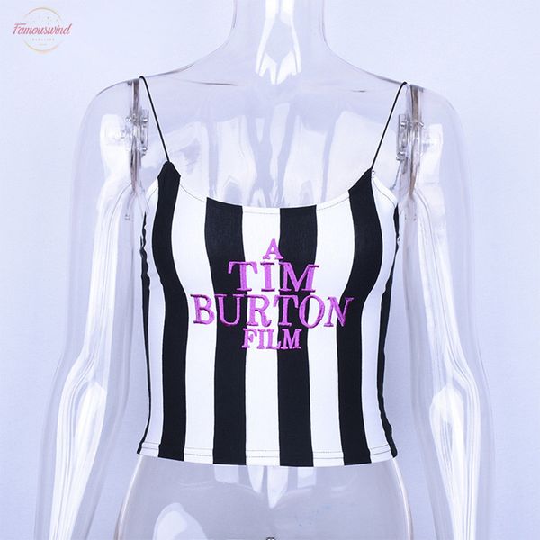 camisole letter embroidery women crop summer sleeveless skinny camis stripe camisoles tim burton drop shipping, White
camisole letter embroidery women crop summer sleeveless skinny camis stripe camisoles tim burton drop shipping, White