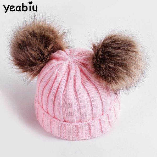 yeabiu new cute winter baby hats for children cotton soft pom girls hats for boys knitted outdoor thicken kids caps newborn
yeabiu new cute winter baby hats for children cotton soft pom girls hats for boys knitted outdoor thicken kids caps newborn