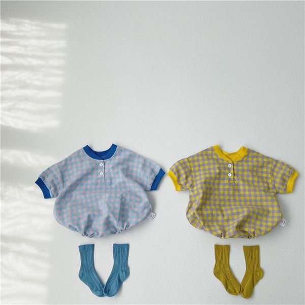 milancel 2020 summer baby boys clothes palid baby girls clothes plaid infant girls bodysuits little boys outfit, Blue
milancel 2020 summer baby boys clothes palid baby girls clothes plaid infant girls bodysuits little boys outfit, Blue