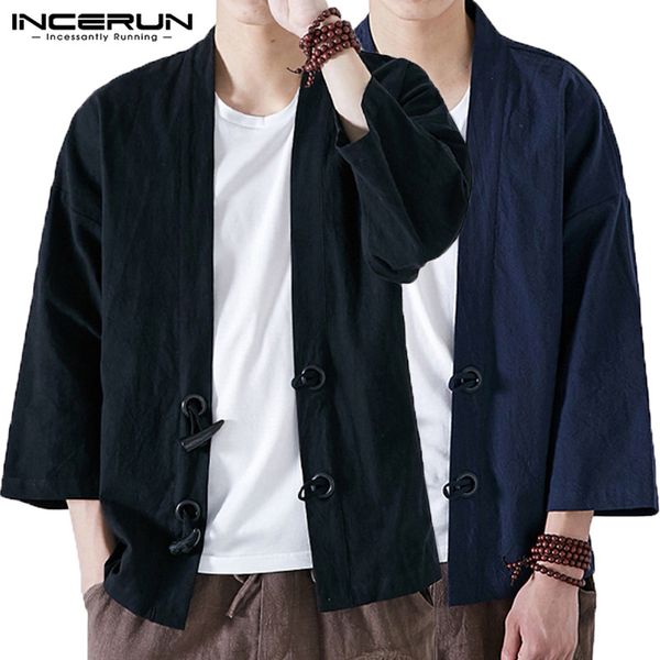 2019 new men kimono cardigan incerun men coats jackets vintage open stitch retro button long sleeve fall spring male clothes, Black;brown
2019 new men kimono cardigan incerun men coats jackets vintage open stitch retro button long sleeve fall spring male clothes, Black;brown