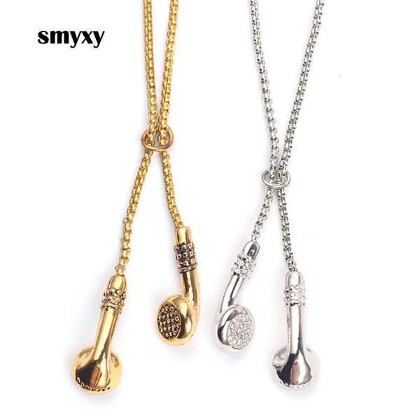 men/women punk headphone necklace dj music hip hop headsets long link chain headphone pendant necklaces cool gifts, Silver
men/women punk headphone necklace dj music hip hop headsets long link chain headphone pendant necklaces cool gifts, Silver