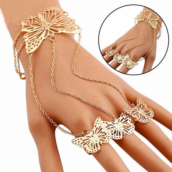 link, chain fashion simple hollow butterfly bangle bracelet finger for woman accessories selling, Black
link, chain fashion simple hollow butterfly bangle bracelet finger for woman accessories selling, Black