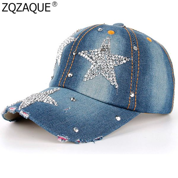 100% manural drill five-pointed star decorated caps women's rhinestone denim baseball caps casual girls' summer nice hats gifts, Blue;gray
100% manural drill five-pointed star decorated caps women's rhinestone denim baseball caps casual girls' summer nice hats gifts, Blue;gray