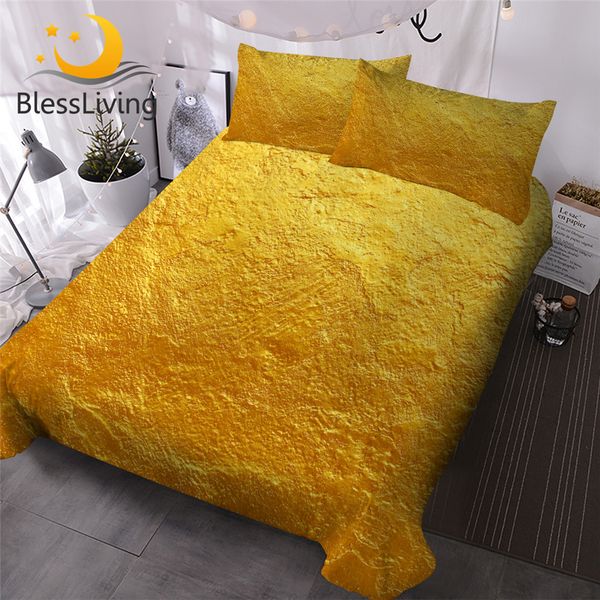 blessliving 3d printed bedding set golden cement texture comforter covers sets luxury bed cover art bedclothes 3 piece dropship
blessliving 3d printed bedding set golden cement texture comforter covers sets luxury bed cover art bedclothes 3 piece dropship