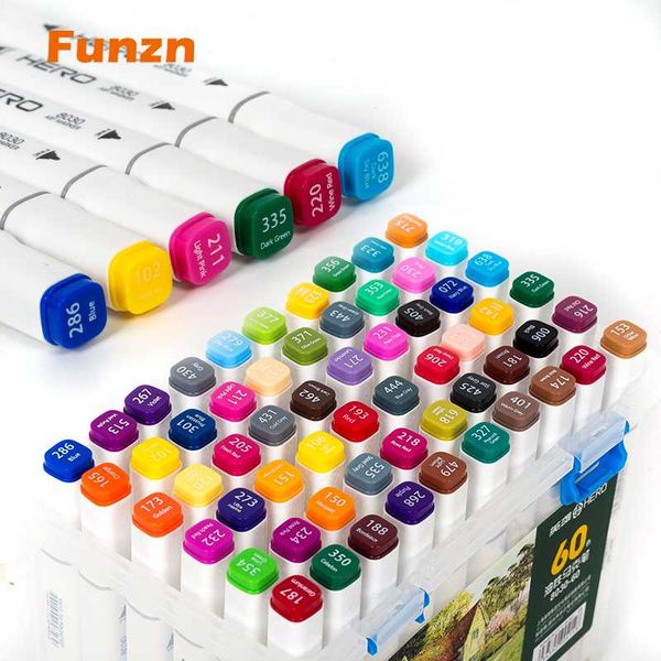 funzn oily double-head painting marker pen for children student school stationary design office art supplies 12/24/36/48/60 gift
funzn oily double-head painting marker pen for children student school stationary design office art supplies 12/24/36/48/60 gift