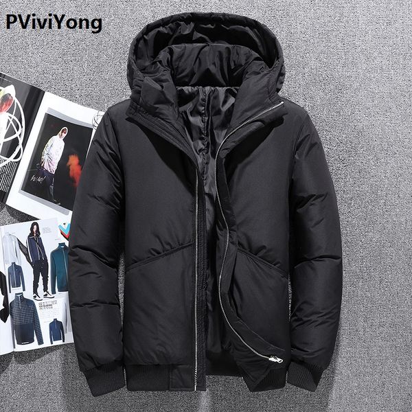 pviviyong 2019 winter new white duck down jacket men's coat,hooded thicked parkas men 7804, Black
pviviyong 2019 winter new white duck down jacket men's coat,hooded thicked parkas men 7804, Black
