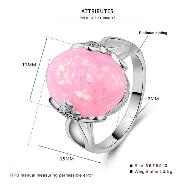 trendy vintage blue/pink/white opal ring for women simple stylish finger rings with big stone jewelry anel feminino size 6-10, Golden;silver
trendy vintage blue/pink/white opal ring for women simple stylish finger rings with big stone jewelry anel feminino size 6-10, Golden;silver