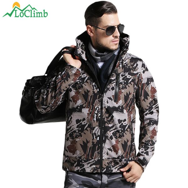 loclimb men's outdoor hiking jacket men autumn softshell camouflage coat trekking hunting windbreaker waterproof jackets am351, Blue;black
loclimb men's outdoor hiking jacket men autumn softshell camouflage coat trekking hunting windbreaker waterproof jackets am351, Blue;black