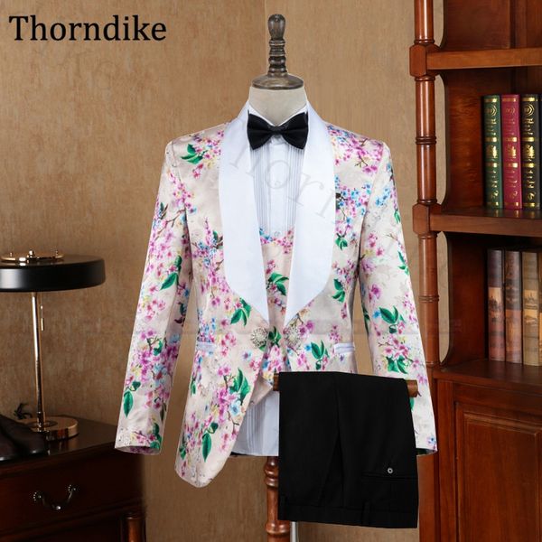 thorndike custom made stage performance wedding dress tuxedos shawl lapel floral print groom wear suit casual prom party suits, White;black
thorndike custom made stage performance wedding dress tuxedos shawl lapel floral print groom wear suit casual prom party suits, White;black