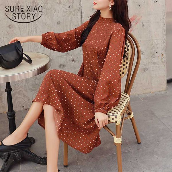 2020 spring elegant a-line dresses korean loose polka dot pullover women dress vestidos round collar mid-length long dress 8835, Black;gray
2020 spring elegant a-line dresses korean loose polka dot pullover women dress vestidos round collar mid-length long dress 8835, Black;gray
