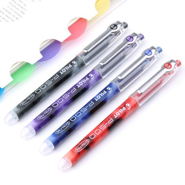 1pcs/lot pilot gel pen plastic neutral pens for school office writing point 0.5mm refill ink black blue purple red p500 gel-ink
1pcs/lot pilot gel pen plastic neutral pens for school office writing point 0.5mm refill ink black blue purple red p500 gel-ink