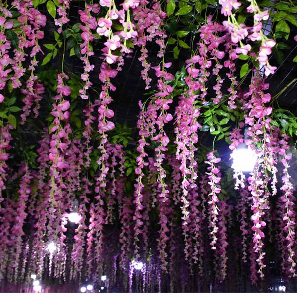 110cm wisteria artificial flowers vine garland wedding arch decoration fake plants foliage rattan trailing faux flowers ivy wall
110cm wisteria artificial flowers vine garland wedding arch decoration fake plants foliage rattan trailing faux flowers ivy wall