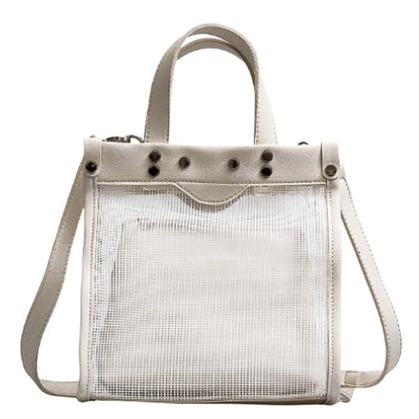 asds-new women's bag wild mesh stitching bag temperament handbag hit color shoulder slung handbag
asds-new women's bag wild mesh stitching bag temperament handbag hit color shoulder slung handbag