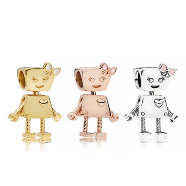 bella robot charm beads fits pandorx bracelets rose gold silver alloy loose beads for women jewelry accessories diy making wholesale dhl, Black
bella robot charm beads fits pandorx bracelets rose gold silver alloy loose beads for women jewelry accessories diy making wholesale dhl, Black