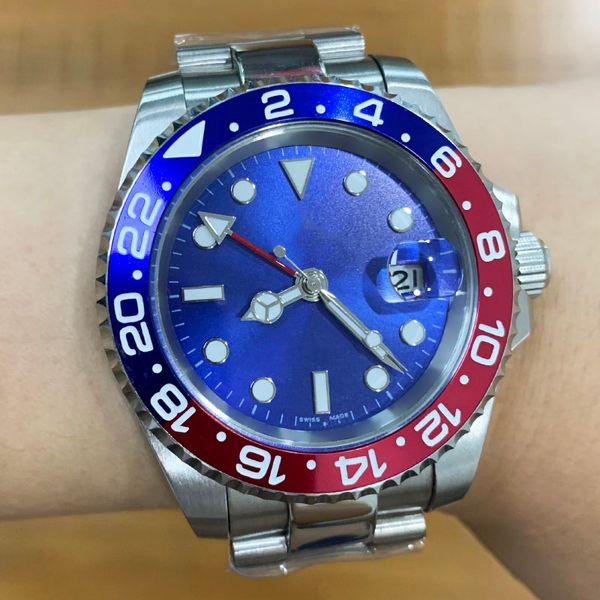 mens wristwatch gmt blue black ceramic bezel stainless steel watch 116710 automatic movement 2nd limited watch new jubilee master, Slivery;brown
mens wristwatch gmt blue black ceramic bezel stainless steel watch 116710 automatic movement 2nd limited watch new jubilee master, Slivery;brown