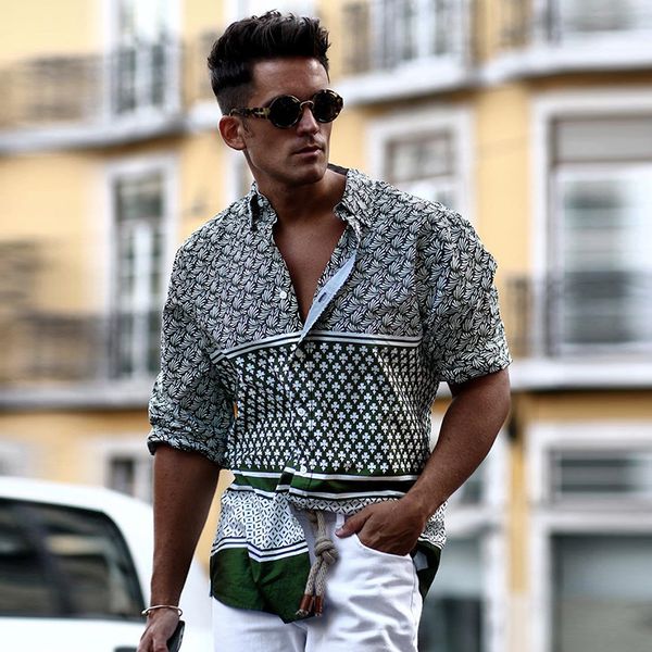 мужские футболки весна лето мода печати рубашка новый европейский американский повседневный лацкан короткий рукав футболки повседневная модн, White;black 
мужские футболки весна лето мода печати рубашка новый европейский американский повседневный лацкан короткий рукав футболки повседневная модн, White;black