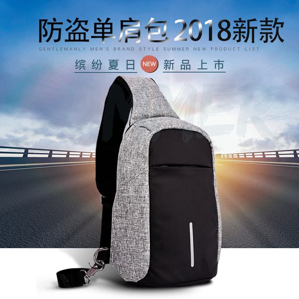men's shoulder bag anti-theft usb charging stylish outdoor travel shoulder bag 
men's shoulder bag anti-theft usb charging stylish outdoor travel shoulder bag