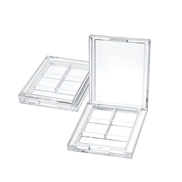 4 4 grids rectangular eyeshadow pigment empty container palettes clear plastic portable lipstick dispenser case tray makeup tool
4 4 grids rectangular eyeshadow pigment empty container palettes clear plastic portable lipstick dispenser case tray makeup tool