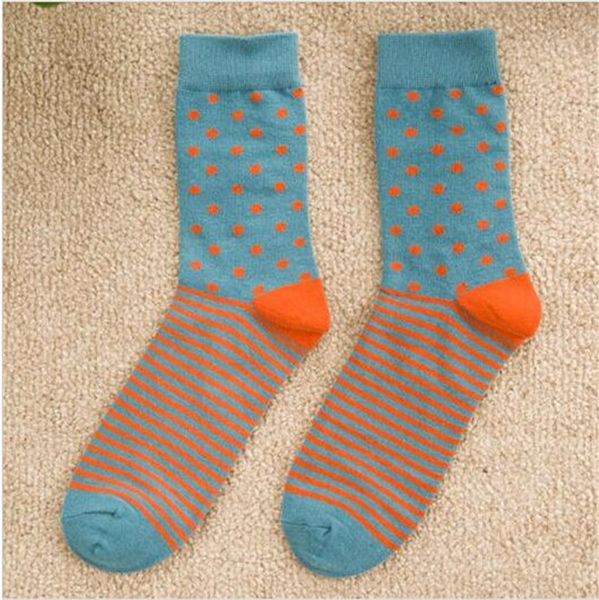 new arrival combed cotton men polka dot strip happy socks color brand designer casual novelty dress business, Black
new arrival combed cotton men polka dot strip happy socks color brand designer casual novelty dress business, Black