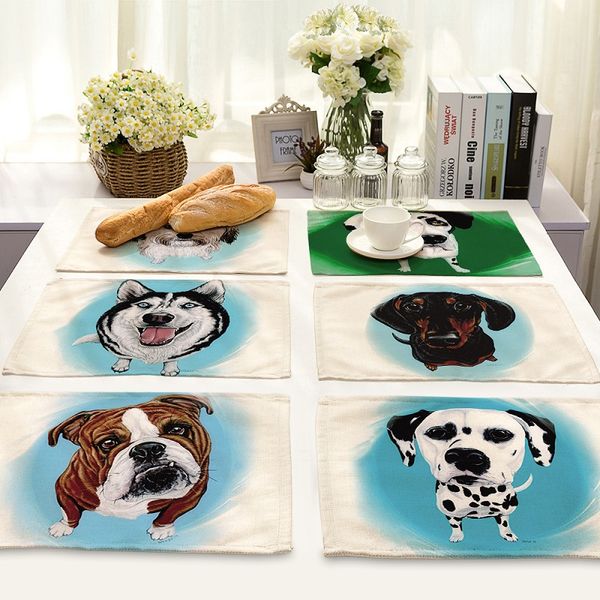 creative cartoon dog mandala life 4 pieces set kitchen table mats cotton linen table napkin pattern decorative placemats
creative cartoon dog mandala life 4 pieces set kitchen table mats cotton linen table napkin pattern decorative placemats