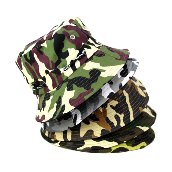 women men bucket hats caps jungle camouflage casual hip hop wide brim fisherman hat summer hunting hiking outdoor sun hat
women men bucket hats caps jungle camouflage casual hip hop wide brim fisherman hat summer hunting hiking outdoor sun hat