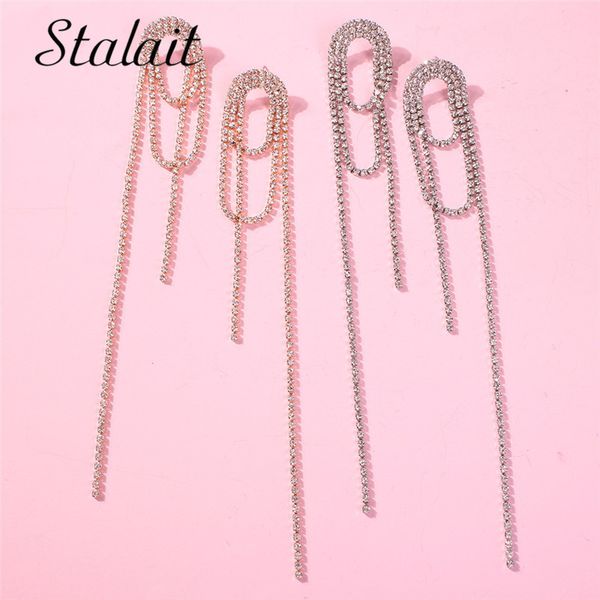 multi layer full rhinestone tassel chain drop earrings fashion geometric long chain drop earrings for women jewelry, Golden
multi layer full rhinestone tassel chain drop earrings fashion geometric long chain drop earrings for women jewelry, Golden