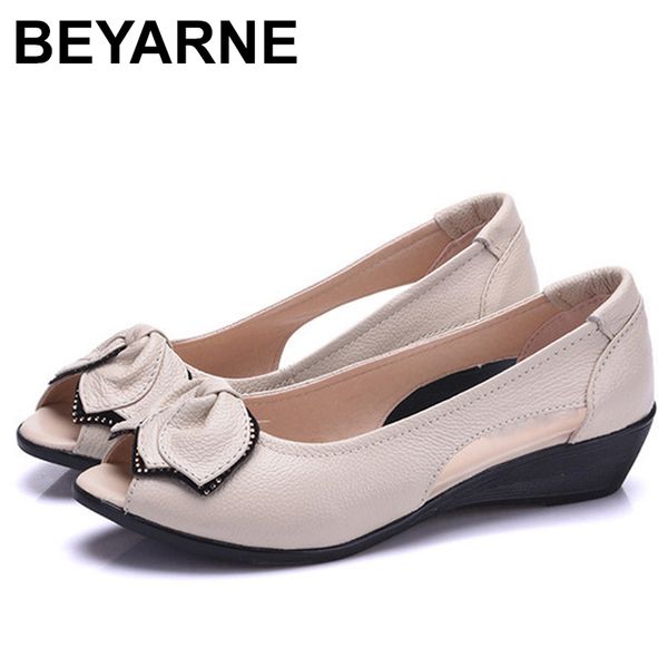 beyarnesummer peep toe ladies sandals wedge low heel 4cm open toe genuine leather flat sandals for women slip-on summershoese115, Black
beyarnesummer peep toe ladies sandals wedge low heel 4cm open toe genuine leather flat sandals for women slip-on summershoese115, Black