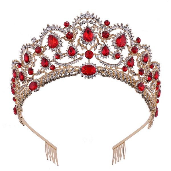 green blue red crystal rhinestone crowns hair comb clips head jewelry wedding hair accessories gold crown tiara bridal headpiece, Golden;white
green blue red crystal rhinestone crowns hair comb clips head jewelry wedding hair accessories gold crown tiara bridal headpiece, Golden;white