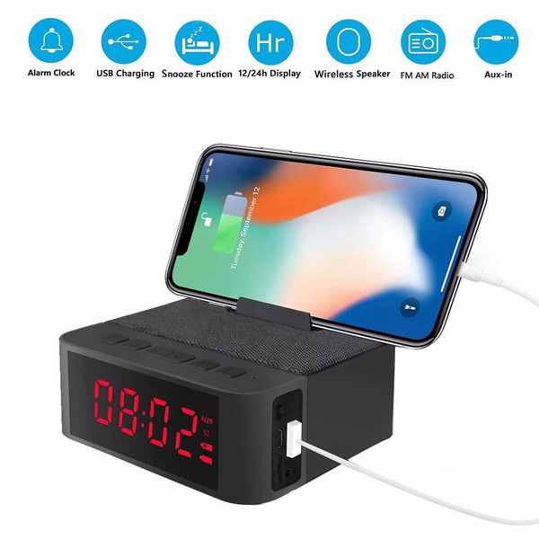 usb charging digital am/fm radio snooze alarm clock wireless bluetooth speaker
usb charging digital am/fm radio snooze alarm clock wireless bluetooth speaker