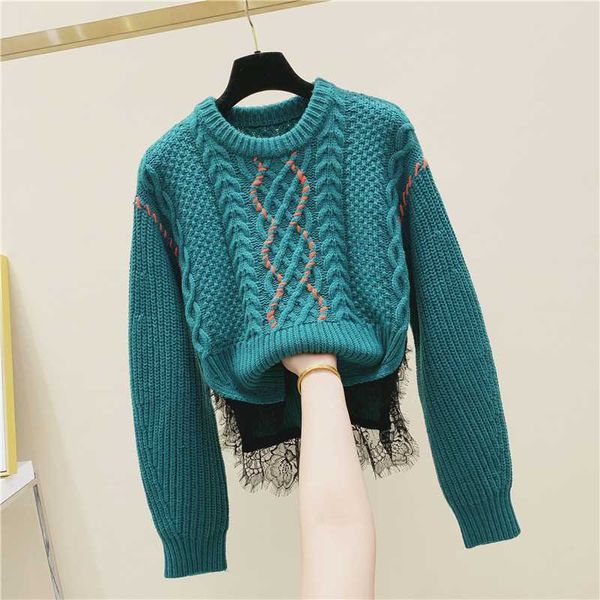 tweed sweater women new autumn winter lazy wind lace panel sweater women's irregular wool sweaters jumper mujer 2020 sweter, White;black
tweed sweater women new autumn winter lazy wind lace panel sweater women's irregular wool sweaters jumper mujer 2020 sweter, White;black