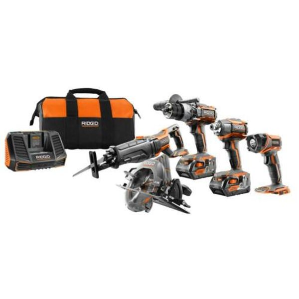 RIDGID 18v беспроводной Комбинированный набор инструментов 5 инструментов дрель ударная пила Sawzall Light Set
RIDGID 18v беспроводной Комбинированный набор инструментов 5 инструментов дрель ударная пила Sawzall Light Set