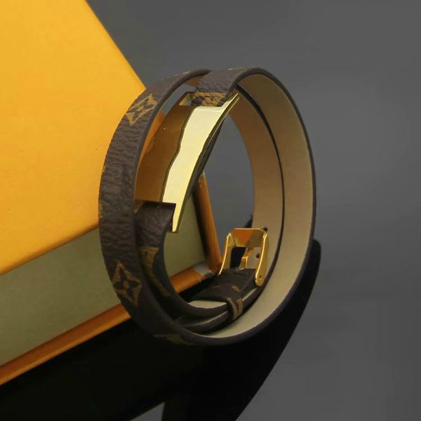 2020 fashion designers men print flower plaid letter double circle leather bracelets bangle with 18k gold buckle accessories
2020 fashion designers men print flower plaid letter double circle leather bracelets bangle with 18k gold buckle accessories