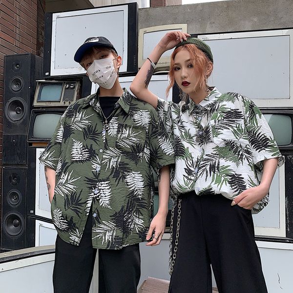 ретро стильный плюс размер листья печати блузка унисекс harajuku уличная пара топы рубашки шорты рукав тонкий разрез блузки ins, White
ретро стильный плюс размер листья печати блузка унисекс harajuku уличная пара топы рубашки шорты рукав тонкий разрез блузки ins, White