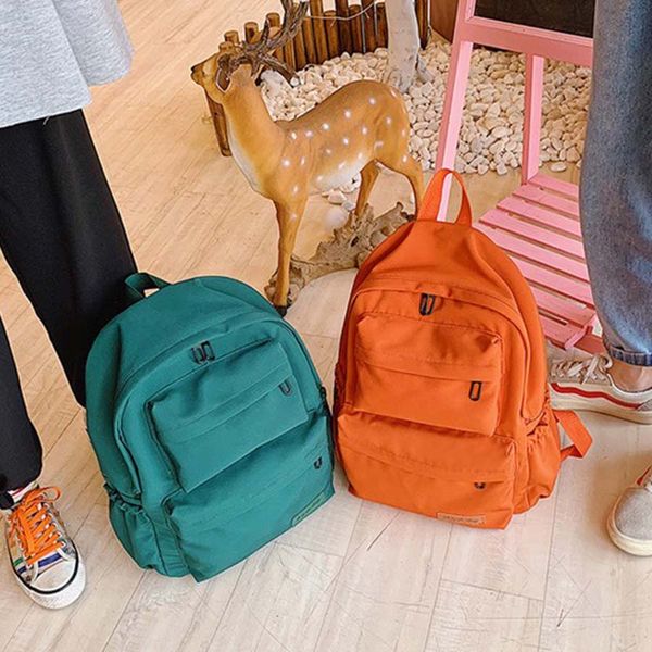 casual fashion solid color canvas black green yellow orange bag backpack for girl boy schoolbag
casual fashion solid color canvas black green yellow orange bag backpack for girl boy schoolbag