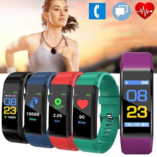 115 Plu Mart Watch Bracelet Health Heart Rate Blood Pre Ure Fitne Tracker Wri Tband Monitor Port Band For Io Android