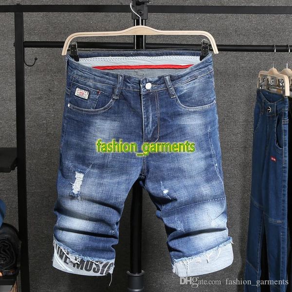 fashion new summer hole denim shorts mens fashion slim stretch shorts mens personality cuffed jeans mens stylist shorts, Blue
fashion new summer hole denim shorts mens fashion slim stretch shorts mens personality cuffed jeans mens stylist shorts, Blue