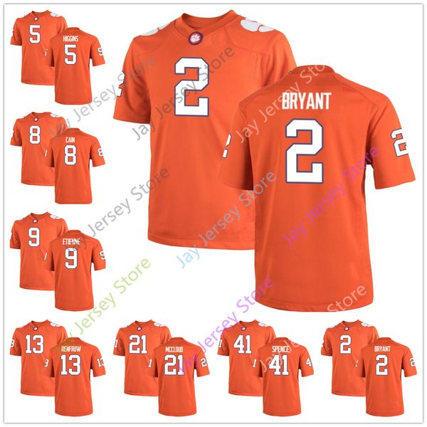 Custom College Clemson Tigers Jersey Kelly Bryant Tee Higgins Deon Cain Travis Etienne Hunter Renfrow Ray-Ray McCloud Alex Spence
Custom College Clemson Tigers Jersey Kelly Bryant Tee Higgins Deon Cain Travis Etienne Hunter Renfrow Ray-Ray McCloud Alex Spence