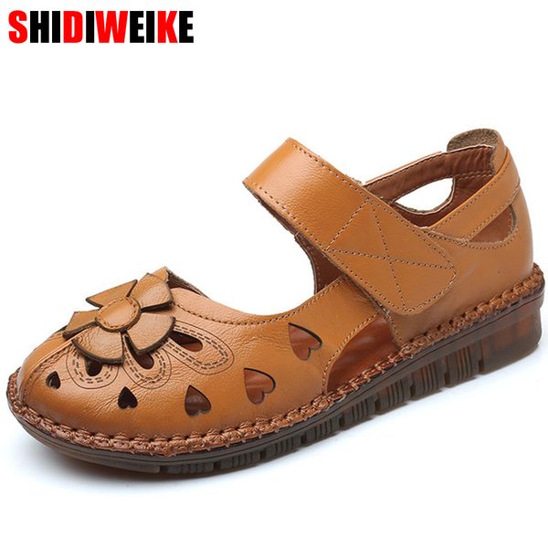 women's sandals 2019 summer new genuine leather handmade ladies shoe flower sandals women flats retro style mother shoes g169, Black
women's sandals 2019 summer new genuine leather handmade ladies shoe flower sandals women flats retro style mother shoes g169, Black