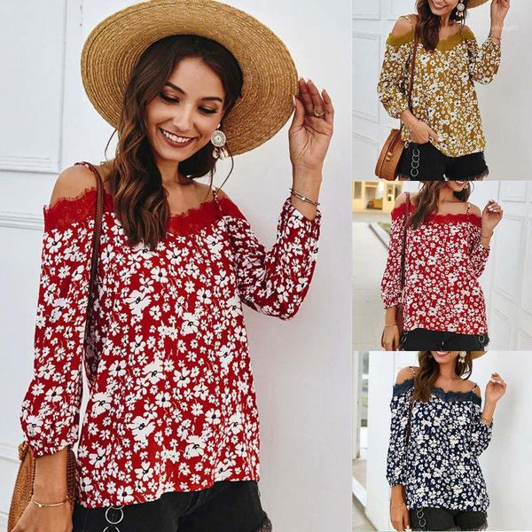 casual lace womens summer sling clothes womens designer t shirts womens slash neck floral print, White
casual lace womens summer sling clothes womens designer t shirts womens slash neck floral print, White