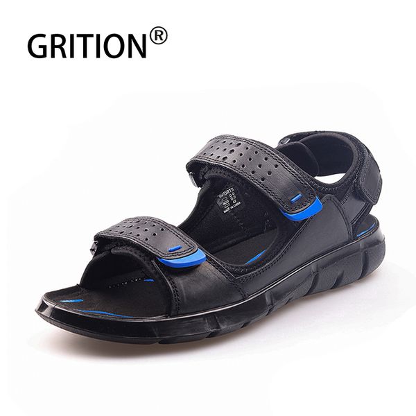 grition sandals men genuine leather fashion leisure beach summer shoes male flat sandals casual breathable walk outdoor, Black
grition sandals men genuine leather fashion leisure beach summer shoes male flat sandals casual breathable walk outdoor, Black