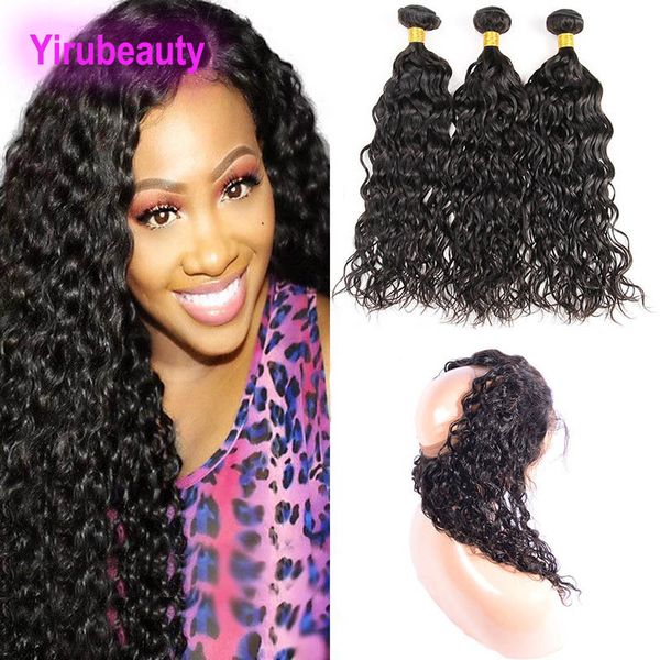 peruvian human hair 3 bundles with 360 lace frontal nautral black water wave hair extensions weaves with lace frontal, Black;brown
peruvian human hair 3 bundles with 360 lace frontal nautral black water wave hair extensions weaves with lace frontal, Black;brown