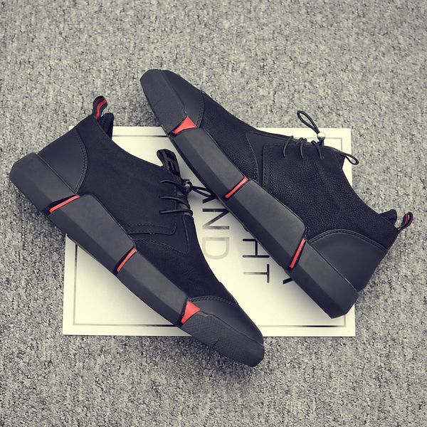 new brand all black men's leather casual shoes fashion breathable sneakers fashion flats lg-11 qqd
new brand all black men's leather casual shoes fashion breathable sneakers fashion flats lg-11 qqd