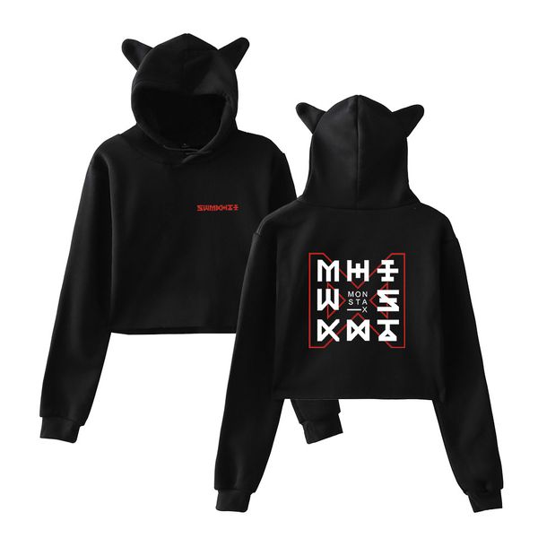 monster x hoodies pullover crop winter sweatshirts women's short hooded fun cat ear hoodie popular hoodie monster x, Black
monster x hoodies pullover crop winter sweatshirts women's short hooded fun cat ear hoodie popular hoodie monster x, Black