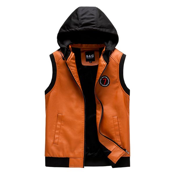 leather vest men new 2019 autumn winter warm sleeveless jacket waistcoat men's vests fashion casual thick warm waistcoat for men, Black;white
leather vest men new 2019 autumn winter warm sleeveless jacket waistcoat men's vests fashion casual thick warm waistcoat for men, Black;white