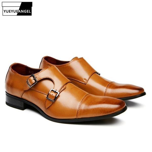 business leather shoes men black brown dress casual formal shoes designer double buckle straps monk wedding mocassin homme
business leather shoes men black brown dress casual formal shoes designer double buckle straps monk wedding mocassin homme