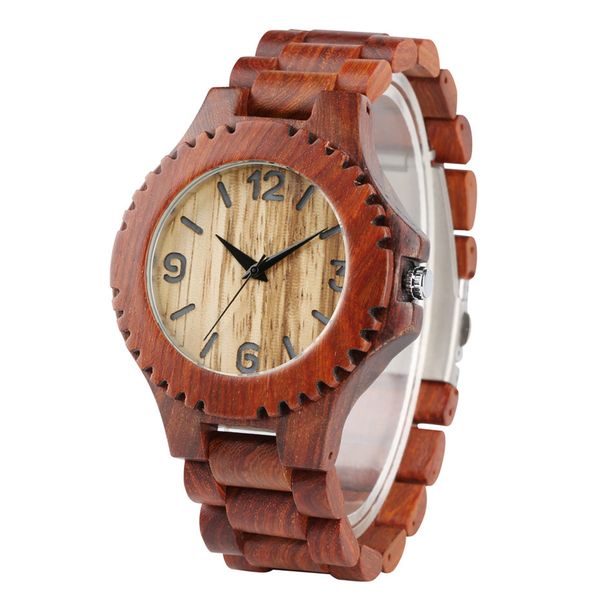 red brown color nature wooden watches quartz watch men bracelet wood band timepieces casual man wristwatch creative gifts man, Slivery;brown
red brown color nature wooden watches quartz watch men bracelet wood band timepieces casual man wristwatch creative gifts man, Slivery;brown